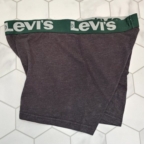 Good Used Condition Men's LEVI'S Cotton Stretch High Comfort Boxer Briefs Grey L - Picture 2 of 9